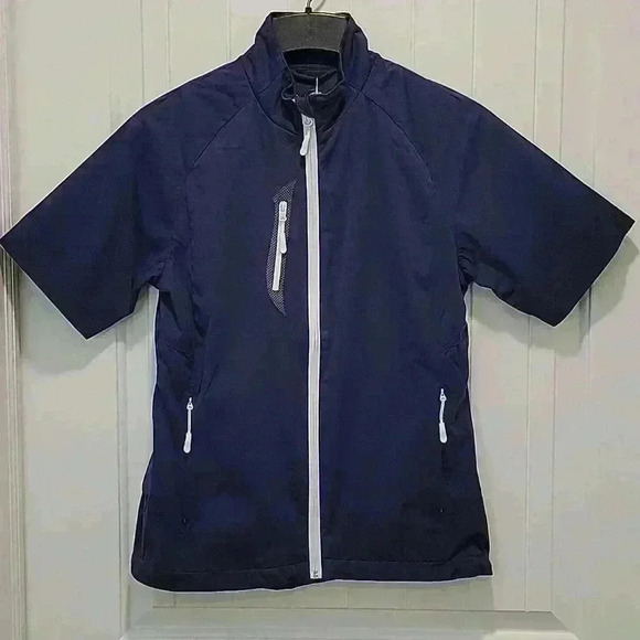 Glen Echo Jackets & Blazers - Glen Echo Golf Water Repellent Full Zip Half Sleeve Jacket Size Small